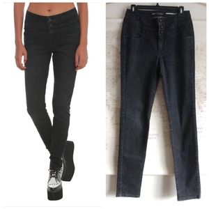 LOVEsick Black High-Waisted Skinny Jeans, Size 9